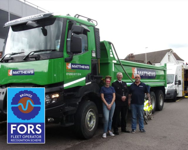 Matthews of Sussex secures FORS Bronze Accreditation with JCS Transport 